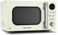 Morphy Richards 800W Accents Standard Microwave - Cream.